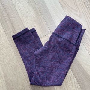 Lululemon brushed cropped leggings, size 2